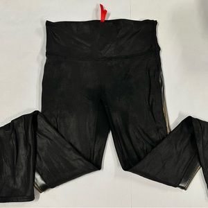 Womens shiny Spanx leggings‎ by Sara Blakey size small